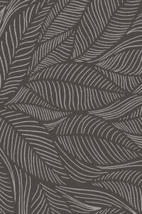 Kusový koberec vlněný Agnella Tempo Natural Fagis (binding) Listí grafitový Rozměr: 300x400 cm