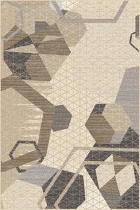Kusový koberec vlněný Agnella Tempo Natural Folio (binding) béžový Rozměr: 133x195 cm