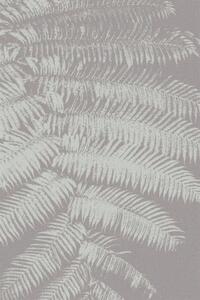 Kusový koberec vlněný Agnella Tempo Natural Fern (binding) Listy šedý Rozměr: 133x195 cm