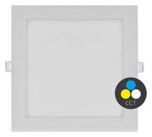 T-LED Bílý vestavný LED panel hranatý 225 x 225mm 18W 24V CCT 102206