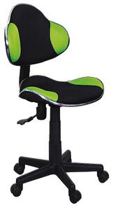 SIG Dětská otočná židle Q-G2 zelená/černá