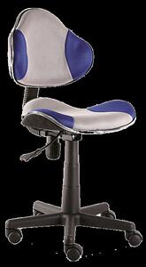 SIG Dětská otočná židle Q-G2 modrá/šedá