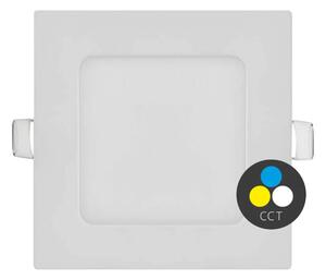 T-LED Bílý vestavný LED panel hranatý 120 x 120mm 6W 24V CCT 102204