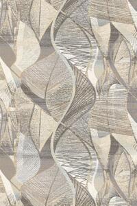 Kusový koberec vlněný Agnella Tempo Natural Kynos (binding) Listy béžový Rozměr: 133x195 cm