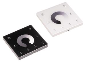 T-LED DimLED bezdrátový nástěnný ovladač SLIM 4-kanálový Vyberte barvu: Bílá 069308