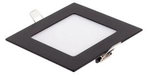 T-LED Černý vestavný LED panel hranatý 120 x 120mm 6W 24V CCT 102212