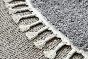 Makro Abra Kulatý koberec BERBER 9000 světle šedý Rozměr: průměr 120 cm