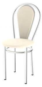Levná kovová jídelní židle čalouněná Tunber+k Eko-kůže 14D