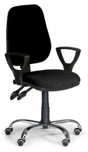 Kancelářská židle COMFORT s područkami, černá