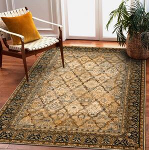 Kusový koberec vlněný Dywilan Omega Grenada Koniak Klasický béžový Rozměr: 200x300 cm