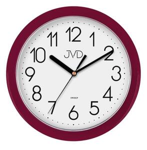 Fialové moderní netikající sweep hodiny JVD HP612.10