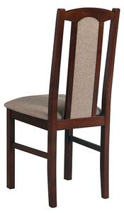 Jídelní židle čalouněná z masivu Rello Dub sonoma s hnědým podsedákem