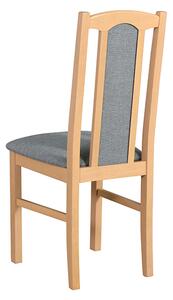Jídelní židle čalouněná z masivu Rello Dub sonoma s šedým sedákem