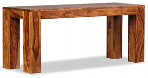 Dřevěná sheeshamová lavice 110x35x45 hnědá