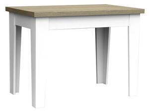 Stůl do jídelny Loker 100 x 60 cm Deska stolu dub lancelot nohy stolu bilé
