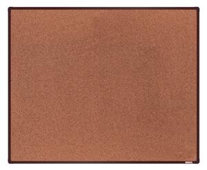 Korková nástěnka boardOK v hliníkovém rámu, 1500 x 1200 mm, hnědý rám