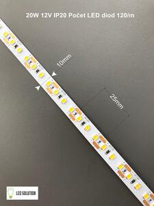 LED Solution LED pásek 20W/m 12V bez krytí IP20 Barva světla: Denní bílá 07502