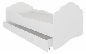 Adk Bílá postel do dětského pokoje Juno 164x88 cm