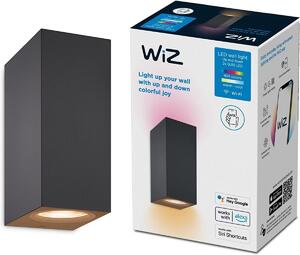 Wiz Colors 8719514554610 nástěnné svítidlo 2xGU10 | 2x5W | 345lm | 2200-6500K | RGB - černá