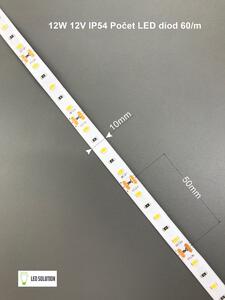 LED Solution LED pásek 12W/m 12V s krytím IP54 Barva světla: Teplá bílá 07704