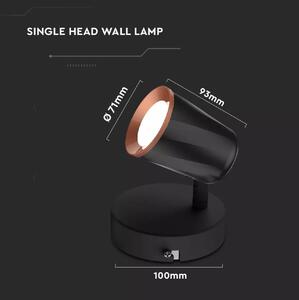 LED Solution Černé LED bodové svítidlo 5W Barva světla: Teplá bílá 8251