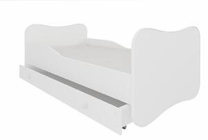 Bílá dětská postel 140x70 cm Bird Bez zásuvky