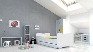 Bílá dětská postel 140x70 cm Bird Bez zásuvky