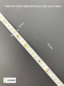 LED Solution LED pásek 18W/m 24V bez krytí IP20 160lm/W Barva světla: Denní bílá 07922