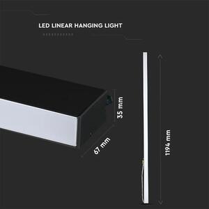 LED Solution Černé lineární závěsné LED svítidlo 40W Premium Barva světla: Denní bílá 21374