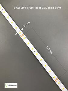 LED Solution LED pásek 9,6W/m 24V bez krytí IP20 160lm/W Barva světla: Teplá bílá 07301