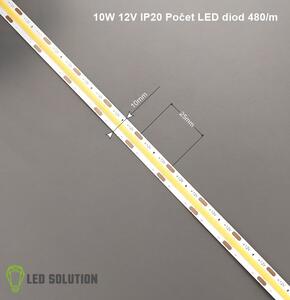 LED Solution COB LED pásek 10W/m 12V bez krytí IP20 Barva světla: Studená bílá 191153
