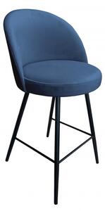 Barová židle Glamon s kovovými nohami tyrkysová