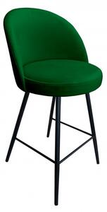 Barová židle Glamon s kovovými nohami tyrkysová