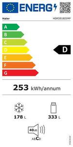 Americká lednice HAIER HSR5918DIMP + záruka 5 let + záruka 12 let na kompresor