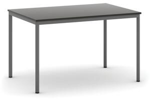 Jídelní stůl, 1200 x 800 mm, deska wenge, podnož tm. šedá