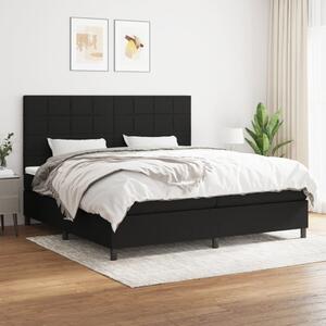 Box spring postel s matrací černá 200x200 cm textil 3141803