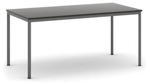 Jídelní stůl, 1600 x 800 mm, deska wenge, podnož tm. šedá