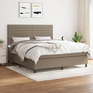 Box spring postel s matrací taupe 180x200 cm textil 3141877