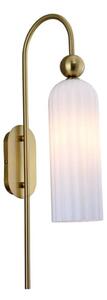Nástěnná lampa PIEGA 1xE14/40W/230V mosaz/bílá