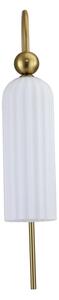 Nástěnná lampa PIEGA 1xE14/40W/230V mosaz/bílá