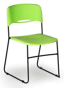Plastová židle SQUARE, zelená
