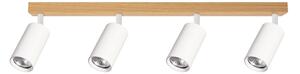Brilagi - Bodové svítidlo SELE 4xGU10/30W/230V bílá/dekor dubu