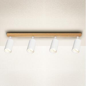 Brilagi - Bodové svítidlo SELE 4xGU10/30W/230V bílá/dekor dubu