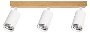Brilagi - Bodové svítidlo SELE 3xGU10/30W/230V bílá/dekor dubu