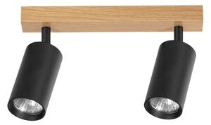 Brilagi - Bodové svítidlo SELE 2xGU10/30W/230V černá/dekor dubu