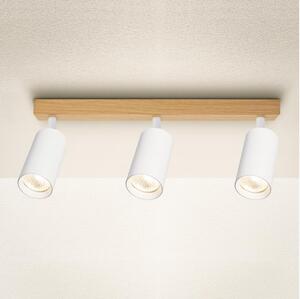 Brilagi - Bodové svítidlo SELE 3xGU10/30W/230V bílá/dekor dubu
