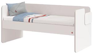 Patrová postel s přistýlkou, úložným prostorem a schůdky Pure Modular - bílá