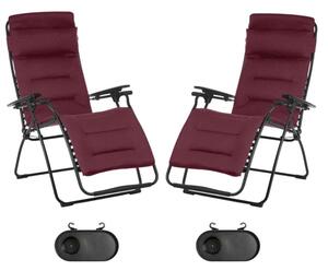 Lafuma FUTURA AirComfort červená Bordeaux set 2 ks