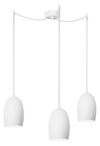 Bílé trojramenné závěsné svítidlo Sotto Luce Ume Elementary Matte, ⌀ 14 cm