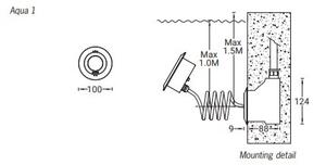 LGM AQ-60001-W-W40ND Podvodní svítidlo AQUA 14W 1398lm 4000K ocel IP68 (AQ-60001-W-W40-ND) - LIGMAN